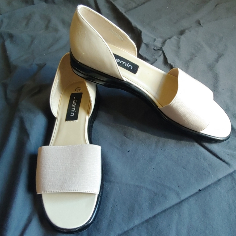 Cream sandals